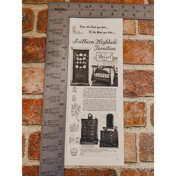 1942 Drexel Southern‎ Highland Furniture Ad - Vintage Home Decor Print Advert - Picture 5 of 6